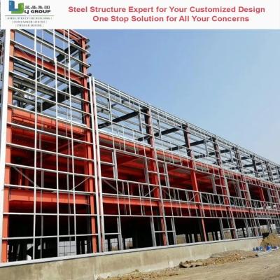 China Rock Wool Panel Engineered Steel Structures Light Weight Structure CE for sale