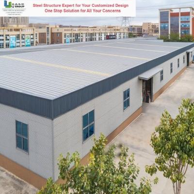 China Fiberglass Panel Steel Structure Building Frame Structure Windproof Anti Earthquake for sale