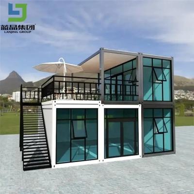 China High Load Bearing Capacity Flat Pack Container House Aluminum Alloy Window Modular Structure for sale