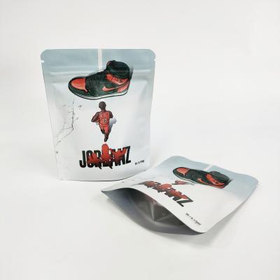 China Resealable 420 Packaging 3.5g Custom Mylar Bag Soft Touch With Zipper for sale