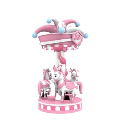 China Plastic + Hardware Hot Sale Attractive 3 Seat Fairground Mini Rides Small Carousel For Shopping Mall for sale