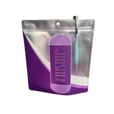 China Eco-Friendly Recyclable Black Custom Logo Print Garment Clear Ziplock Packaging Bag With Zipper Transparent Garment Opp Other Plastic Bags for sale