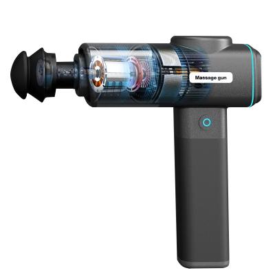 China 2022 New Design Infrared Brushless Massager 30 Speed Healthy Vibration Physiotherapy Low Muscle Massage Gun for sale