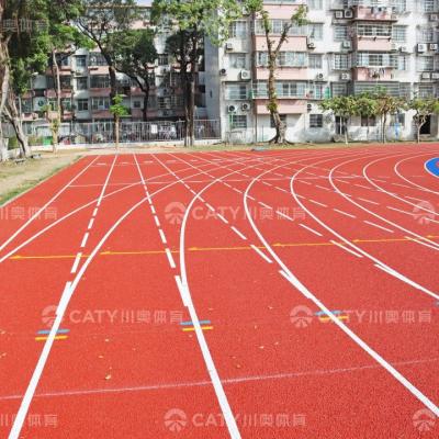 China Permeable Porous EPDM Rubber Track Flooring by EPDM Color Granules Recycled Rubber Granules for sale