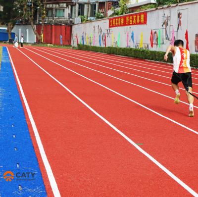 China EcoSpray EPDM Rubber Jogging Track Installation For Rubber Track And Field SBR Rubber Crumb Underlay for sale