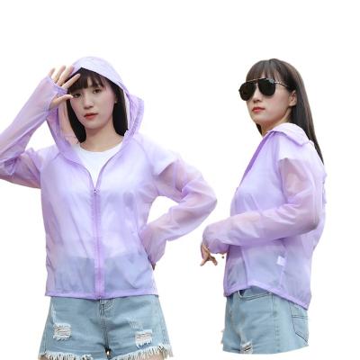 China Wholesale Custom Sun Protection Women's Summer Style Slim Breathable Hooded Coat Anti-Wrinkle Sunscreen Clothing Casual Clothing Cardigan New for sale