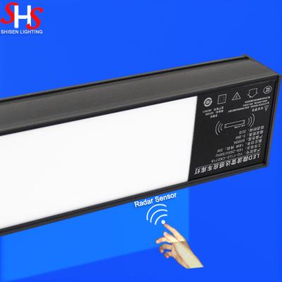 China Body-Motion Ceiling Pendant Light Lamp 18/36w Radar Detector Industrial/Modern Chandeliers 4ft for Garage Gym Warehouse Pendant Light for sale