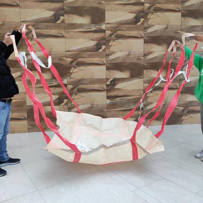 China Soft 100% PP Cement Sling Bag 1 Ton 2 tons large capacity Pack Cement Gravel sand building for sale