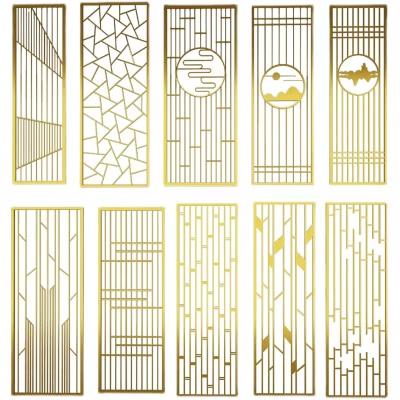 China New Classics / Postmodern Custom Design Light Luxury Decorative Indoor Screen Room Dividers Screens for sale