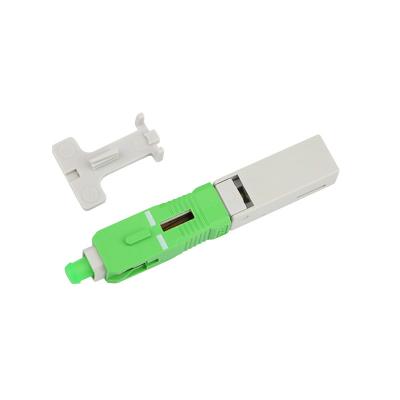 China Em-bedded type Pre-polishing Wedge Lock Mechanism 52mm Length Fiber Mechanical Splice SC/APC Fast Connector for sale
