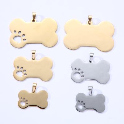 China Folk Art Customized Stainless Steel Metal Pendant Pet Listing Advertising Small Gifts Lettering DIY Dog Tags for sale