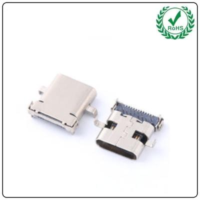 China O tipo-c tipo conector de USB-31C-F-01A USB da solda do receptáculo 24pins DIP+SMT do soquete das fêmeas deslocou o tipo de smt+dip à venda