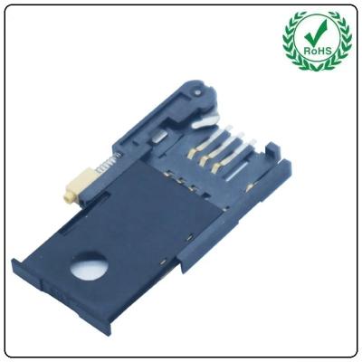 China 6pin resistente de alta temperatura SMT Sim Card Connector Tray Type à venda