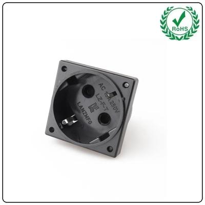 China Tomada padrão coreana da C.A. da C.A. 250V de Jack Power Connector Inlet do soquete de poder da UE com o padrão do soquete que aterra 10A à venda