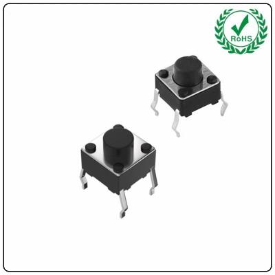 China 4.5*4.5mm Subminiatura PCB Insert Hole Terminals Tact Switch Contatos Placados em Prata à venda