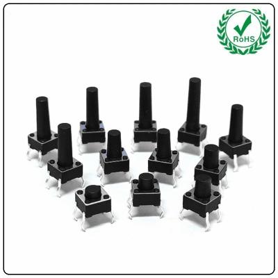 China 6x6 Série Tact Switch 4 Pin SPST Push Button Normalmente aberto Tact Switch à venda