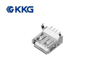 China Nenhum soquete fêmea de USB da tampa traseira, Pin de friso da curvatura do conector interno do Usb 2,0 à venda
