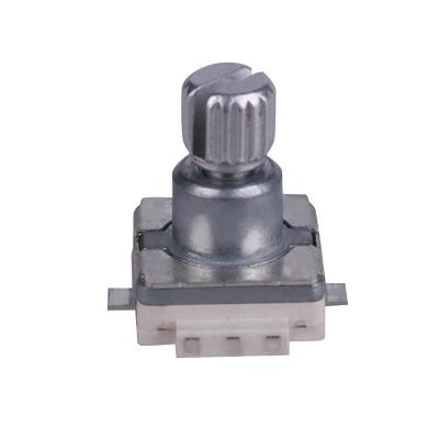 China Interruptor do codificador, de pulso incremental 360° do remendo da linha central do metal 12/24 que codifica o codificador giratório, interruptor rotativo codificado incremental à venda