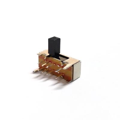 Китай Тумблер, горизонтальный переключатель 8 Pin сползая, переключатель скольжения прерывателя включеный-выключеный мини, прямоугольный переключатель скольжения продается