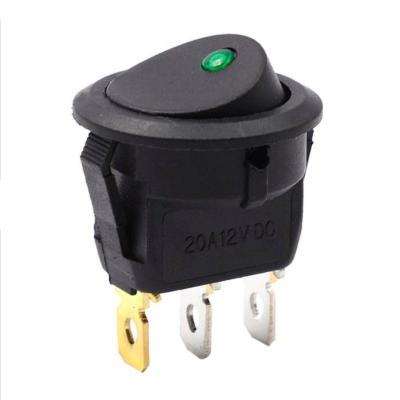 China Reaparelhagem do automóvel do círculo do interruptor de alimentação 3pin do balancim da lâmpada 12v 20A do diodo emissor de luz à venda