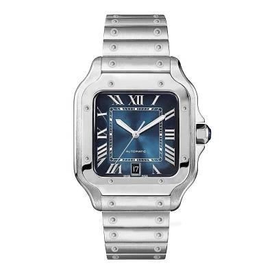 China Auto Date TOP original luxury Jewelry brand Iced Out Moissanite MIYOTA Automatic mechanical movement for Cartierable santoss watch for sale