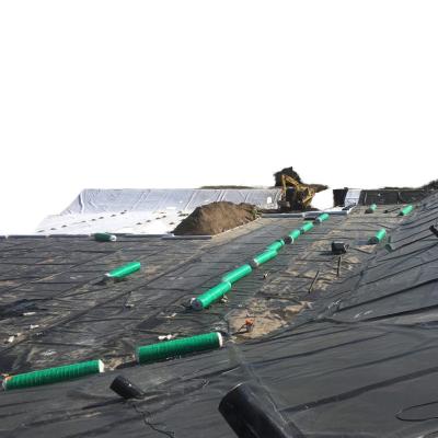 China High-Density Polyethylene (HDPE) Geomembranes Black UV-Resistant Liners for Landfill Containment 1.5mm Thickness 500N Tensile Strength for sale