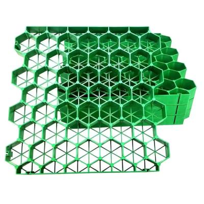 China HDPE Grass Grid Manufacturer Plastic Gravel Paver Grid Grass Grid for Driveway and Parking Green Black Color for sale
