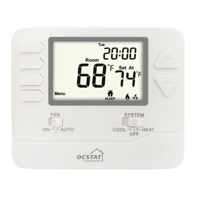 China Riseem Battery Power 24V AIr conditioning Room Thermostat , Digital Programmable Thermostat For Home for sale