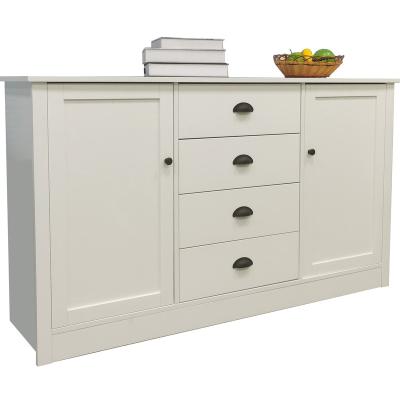 China Adjustable (other) factory supply Popular Living Room Furniture Sets Wooden MDF with painting cabinet 2 Door Storage 4drawer for sale