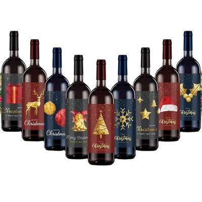 China Waterproof Custom Printing Logo Red Wine Bottle Seal Sticker Plastic Water Bottle Labels Printed Logo Bottle Label Sticker for sale