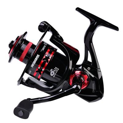 China sea water & Freshwater Black Red Bait Rig Fishing Rod Reel Spinning , Spinning Wheel Fishing Reels for sale