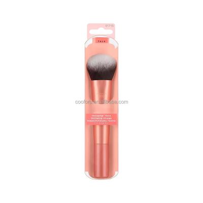 China Angular Blush Single Rose Gold Wholesale Custom Synthetic Real Foundation Techniques Everyday Essentials Makeup Brushes Set Private Label for sale