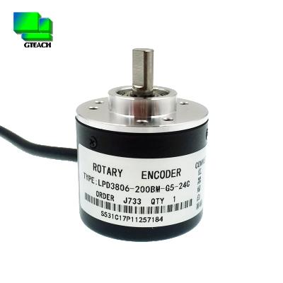 China Speed Sensor Rotary Encoder For Stepper Motor LPD3806-200BM-G5-24C AB 2-Phase Incremental Shaft 6mm Optical Rotary Encoder for sale