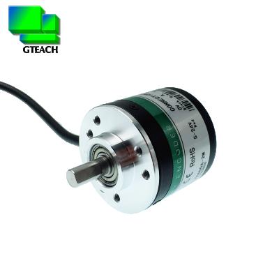 China Speed sensor 1000 pulse encoder ab phase GTS06-OC-RA1000B-2M rotary axis 6mm diameter 38mm incremental shaft encoder for sale