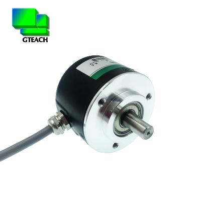 China Solid Shaft Optical Speed Sensor 8mm Rotary Encoder AB Phase Optical Encoder 5-24VDC 600 Pulses for sale