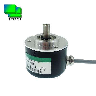 China Shaft 8mm Type Speed Sensor 50mm Diameter Incremental Rotary Encoder 5-24V 100ppr for sale