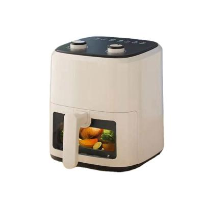 China Healthy Oil-free Heating Factory wholesale 3L household air fryer visual timing intelligent touch electric fryer for sale