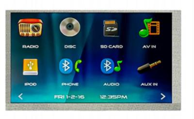 China 1024*600 6.2 Inch LCD Screen RGB TFT Display For Audio Players for sale