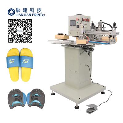 China Garment Shops Two Color Screen Printer With Rotary Tables , High Printing Speed Screen Printing Machine With Low Cost for sale