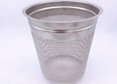 China Filterkorb des runden Lochs perforierter Metallfür Reinigungsfilter zu verkaufen