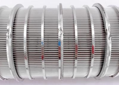 China Verpackungs-Draht-Wasser-Filterelement-Edelstahl 316 0.65mm Schlitz-1*2mm zu verkaufen