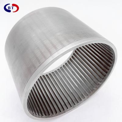 Chine acier inoxydable 316l 904l Johnson Wedge Wire Screens de fente de 0.02mm à vendre