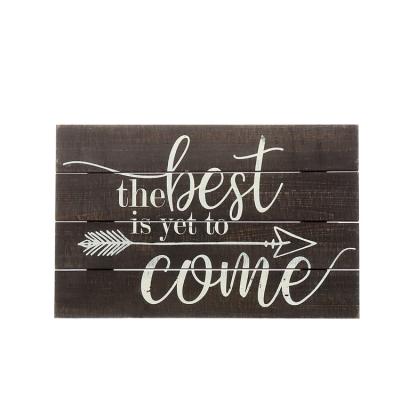 China Eco-Freindly Nordic Contracted Rustic Rectangle Sign Household Floating Wall Art Decoration for sale