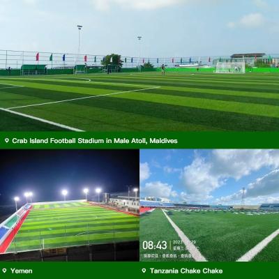China FIFA kwaliteit kunstgras Anti-slip slijtvast laag wrijving kunstgras waterdicht warm verkopen synthetisch gras leverancier OEM door Factory Te koop