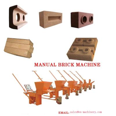 China A máquina 2-40 do bloco da argila molda o tijolo manual que faz a maquinaria para a máquina da venda à venda