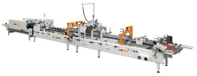 China 5000shipping y manipulación de la carpeta Gluer del cartón de la caja de papel de la cerradura del desplome en venta