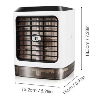China Hotel 3 Speed Desktop Air Purifier Fans Air Conditioner Cooler Fan Rechargeable Air Cooler for sale