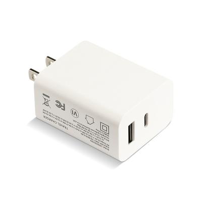 China Universal Success Palladium 33w Cell Phone Type C+USB Super Fast Charger White Cell Phone Charger Plates QC 3.0 Fast Charging Wall Charger for sale