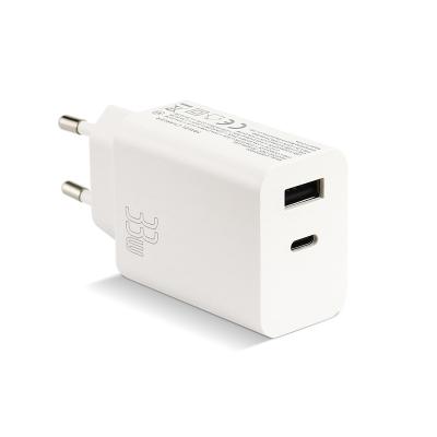 China Universal UF83PD3302 QC 3.0 Smart Dual Port Mobile Phone Usb Charger Fast Travel Charger Tablet Tablet Charging Head For Iphone for sale