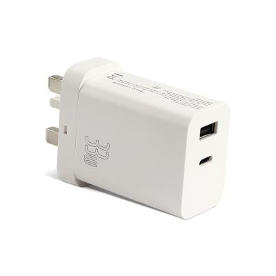 China Universal UF85PD3302 Qc3.0 Usb Palladium 30w PD 30w Fast Charger UK Fast Charger Adapter Cell Phone Wall Charger Charging for sale